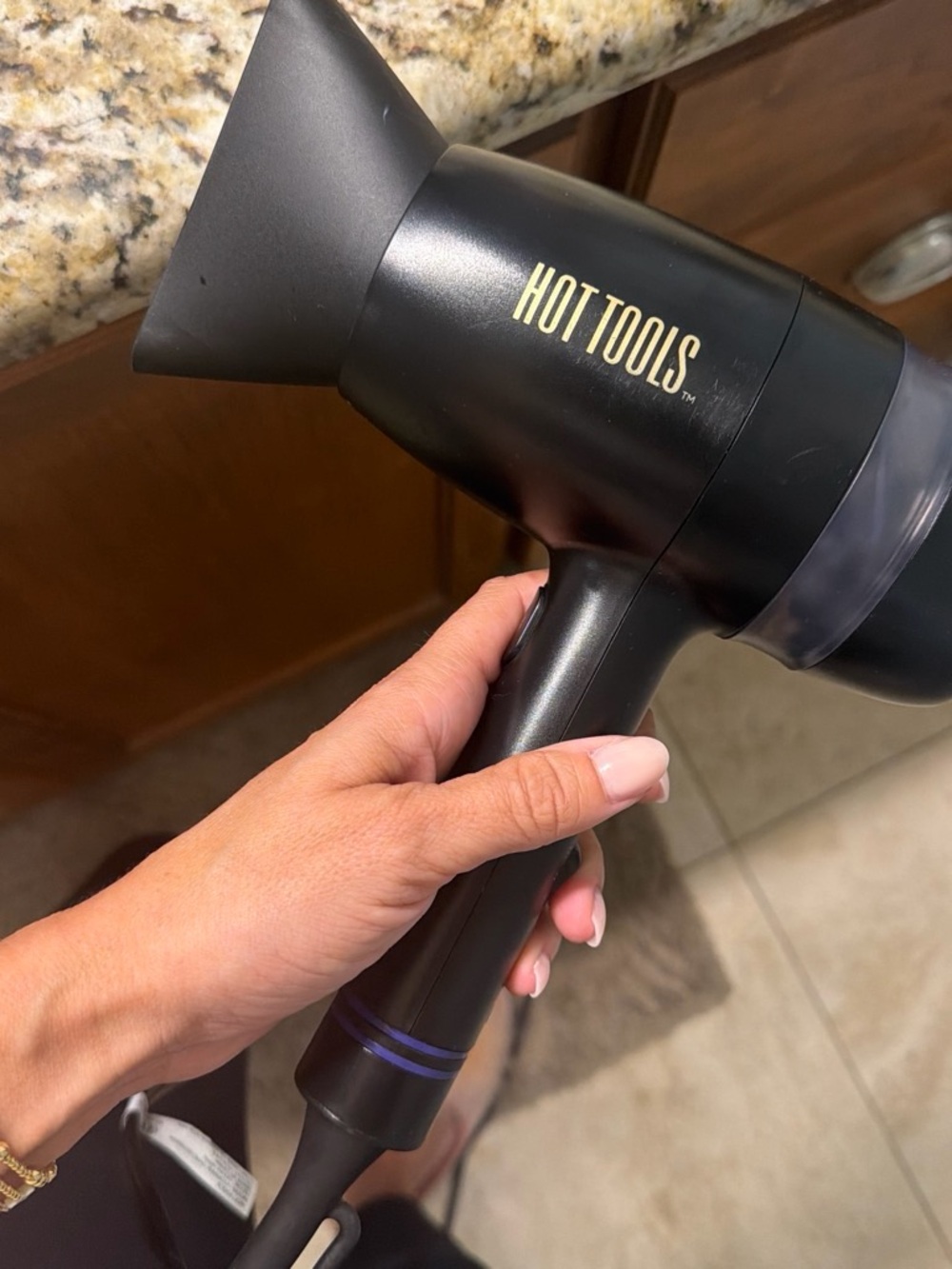 Black Hair Dryer - Professional Lightweight Styling Dryer